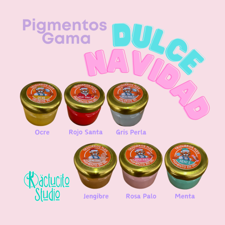 Pigmentos para pasta flexible Trigueros flex Gama| Kactucito Studio