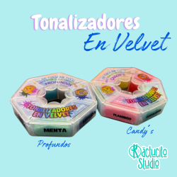 Tonalizadores en velvet de Trigueros Flex | Kactucito Studio