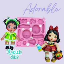 Molde Vango Adorable para Pasta Flexible | Kactucito Studio