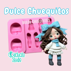 Molde Dulce Chuequitos de Baby Moñitos by Sara Rito | Kactucito Studio