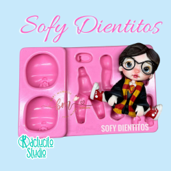 Molde Sofy Dientitos de Baby Moñitos by Sara Rito | Kactucito Studio