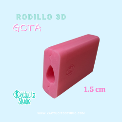 Rodillo 3D Gota 1.5 cm | Kactucito Studio