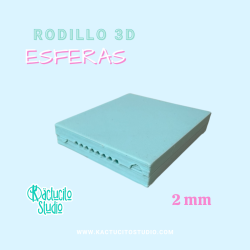 Rodillo 3D Esferas 2 mm | Kactucito Studio