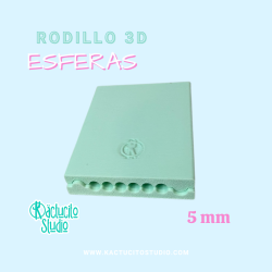 Rodillo 3D Esferas 5 mm | Kactucito Studio