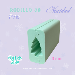 Rodillo 3D Pino Navidad Texturas | Kactucito Studio