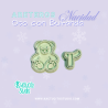 Cortador para aretes de oso navideño | Kactucito Studio