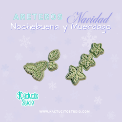 Cortador para aretes en pasta flexible | Kactucito Studio