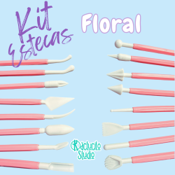 Estecas para modelar floral | Kactucito Studio