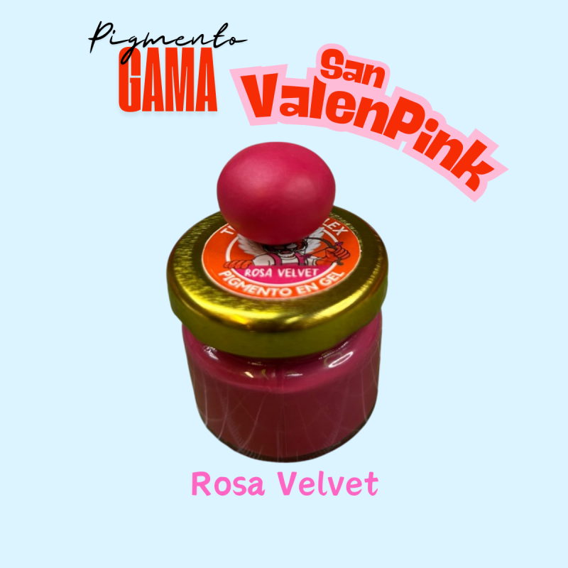 Pigmento Rosa Velvet para Pasta Flexible – Gama San ValenPink