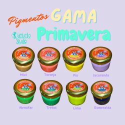 Pigmentos  Trigueros Flex Gama Primavera 8 Colores | Kactucito Studio
