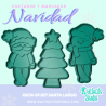 Set de Cortador Santa, pino y Mono de nieve | Kactucito Studio