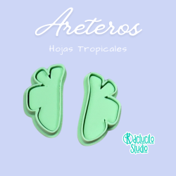 Hojas Tropicales Areteros | Kactucito Studio