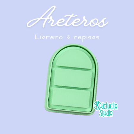 Librero 3 Repisas Areteros | Kactucito Studio