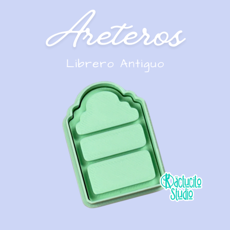 Librero Antiguo Areteros | Kactucito Studio