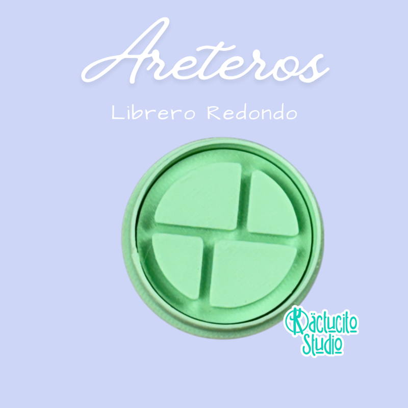 Librero Redondo Areteros | Kactucito Studio