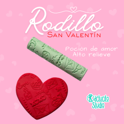 Rodillo Poción de amor Alto relieve | Kactucito Studio