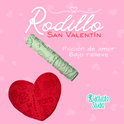 Rodillo Poción de amor Bajo relieve | Kactucito Studio