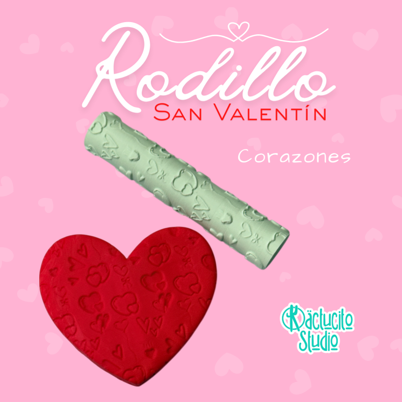 Rodillo Corazones | Kactucito Studio