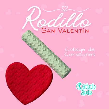 Rodillo Collage de Corazones | Kactucito Studio