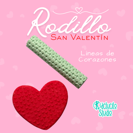 Rodillo Líneas de Corazones | Kactucito Studio