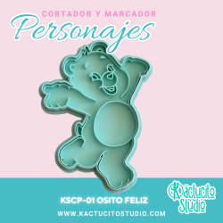 Osito Feliz Cortador | Kactucito Studio