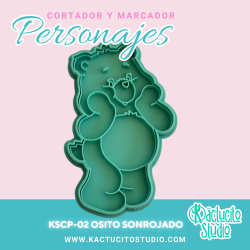 Osito Sonrojado Cortador | Kactucito Studio