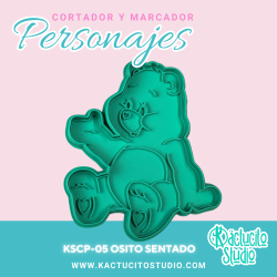 Osito Sentado Cortador | Kactucito Studio