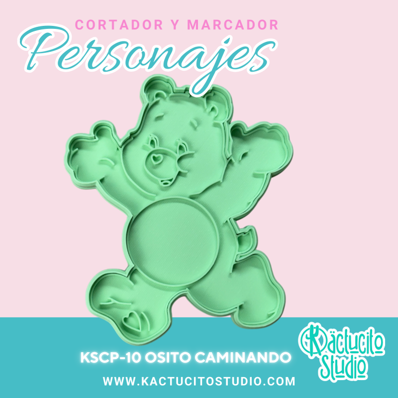 Osito Caminando Cortador | Kactucito Studio