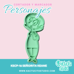 Señorita Keane Cortador | Kactucito Studio