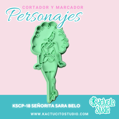 Señorita Sara Belo Cortador | Kactucito Studio