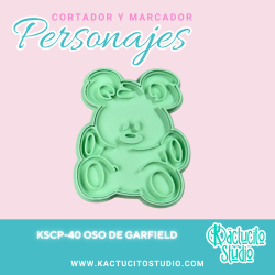 Oso de Garfield Cortador | Kactucito Studio