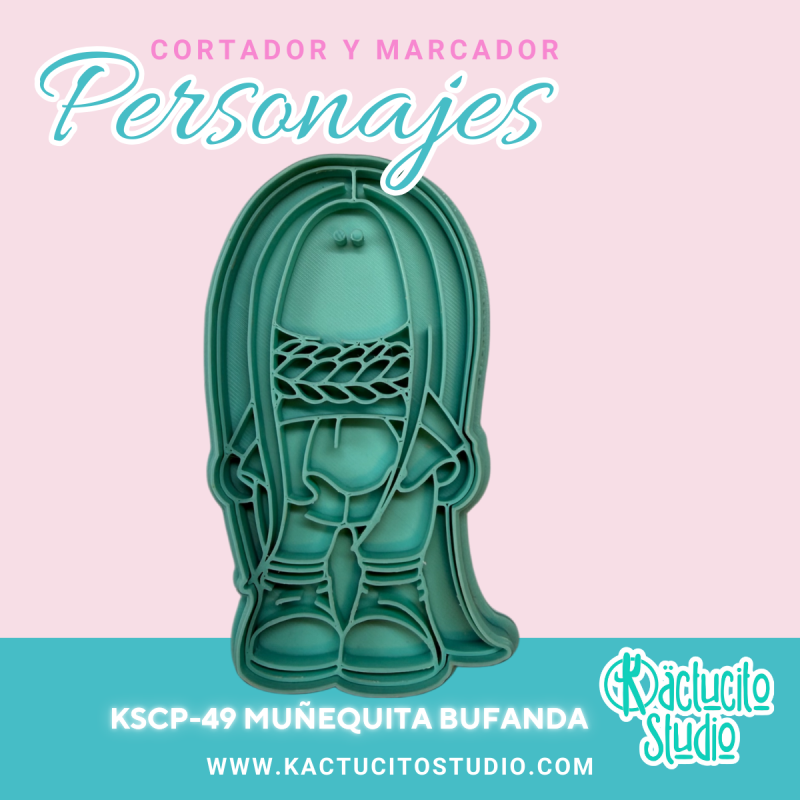 Muñequita Bufanda Cortador | Kactucito Studio