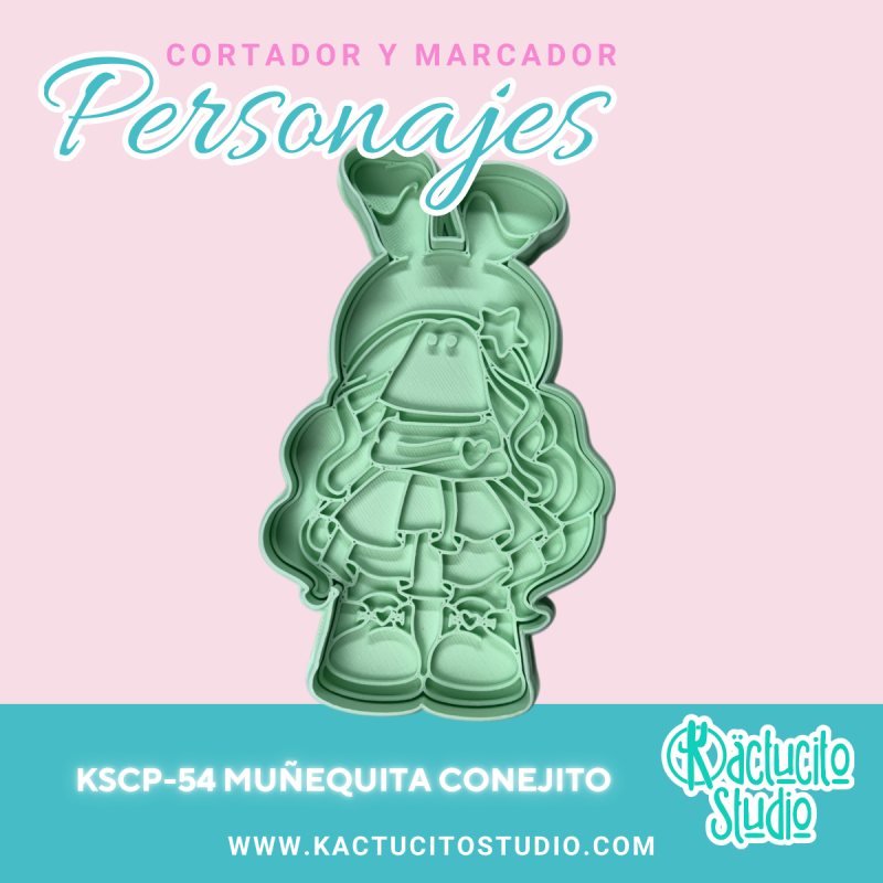 Muñequita Conejito Cortador | Kactucito Studio