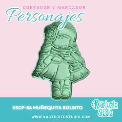 Muñequita Bolsito Cortador | Kactucito Studio