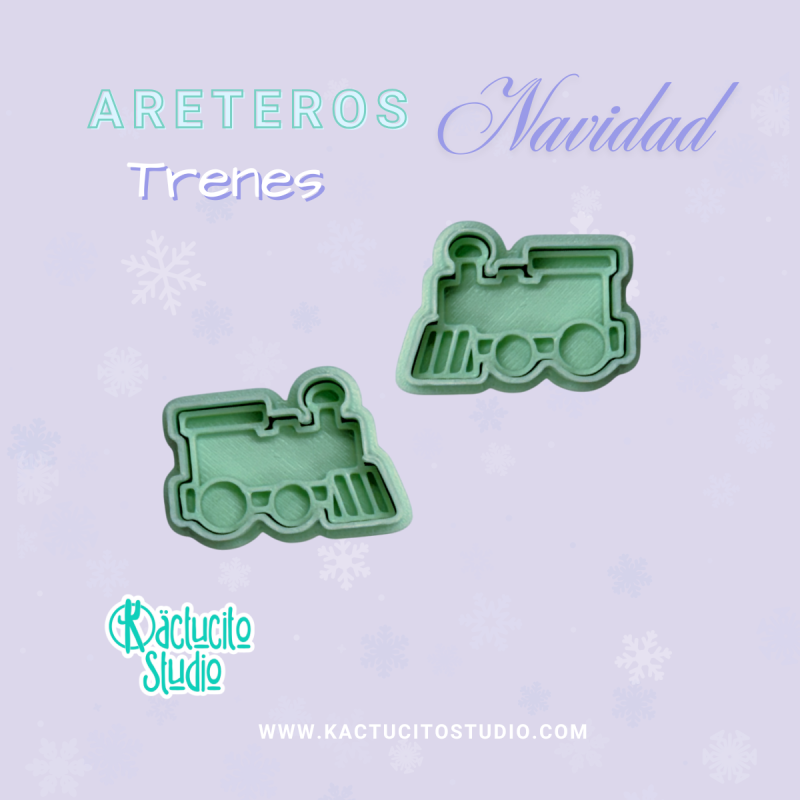 Cortadores para Aretes de Trenes | Kactucito Studio