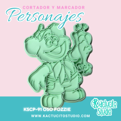Oso Fozzie Cortador | Kactucito Studio
