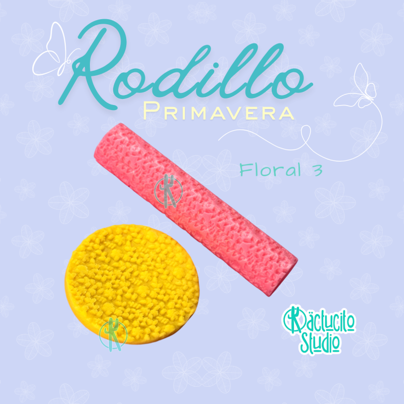 Rodillo Floral 3 | Kactucito Studio