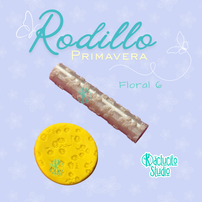 Rodillo Floral 6 | Kactucito Studio