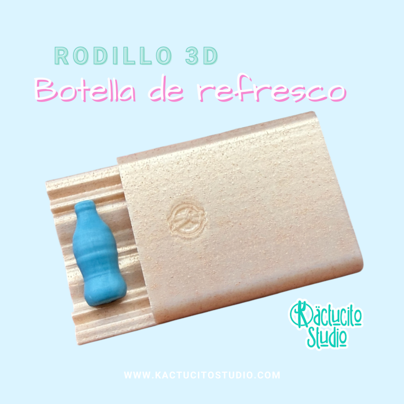 Rodillo 3D Botella de refresco | Kactucito Studio