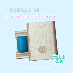 Rodillo 3D Lata de refresco | Kactucito Studio