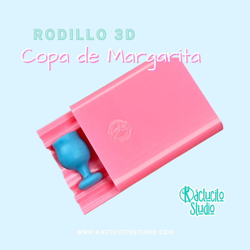 Rodillo 3D Copa de Margarita | Kactucito Studio