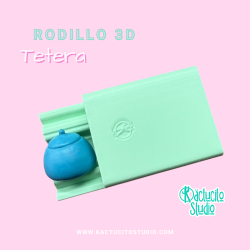 Rodillo 3D Tetera | Kactucito Studio
