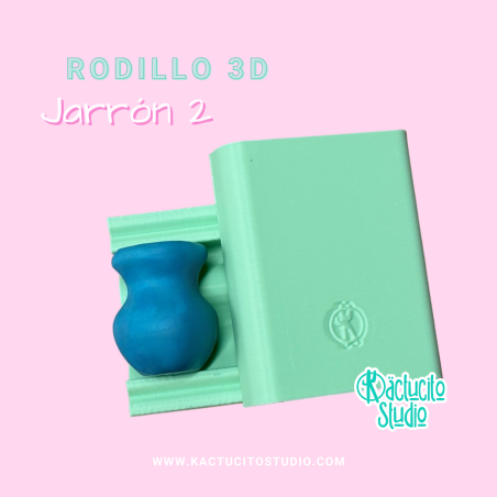 Rodillo 3D Jarrón 2 | Kactucito Studio