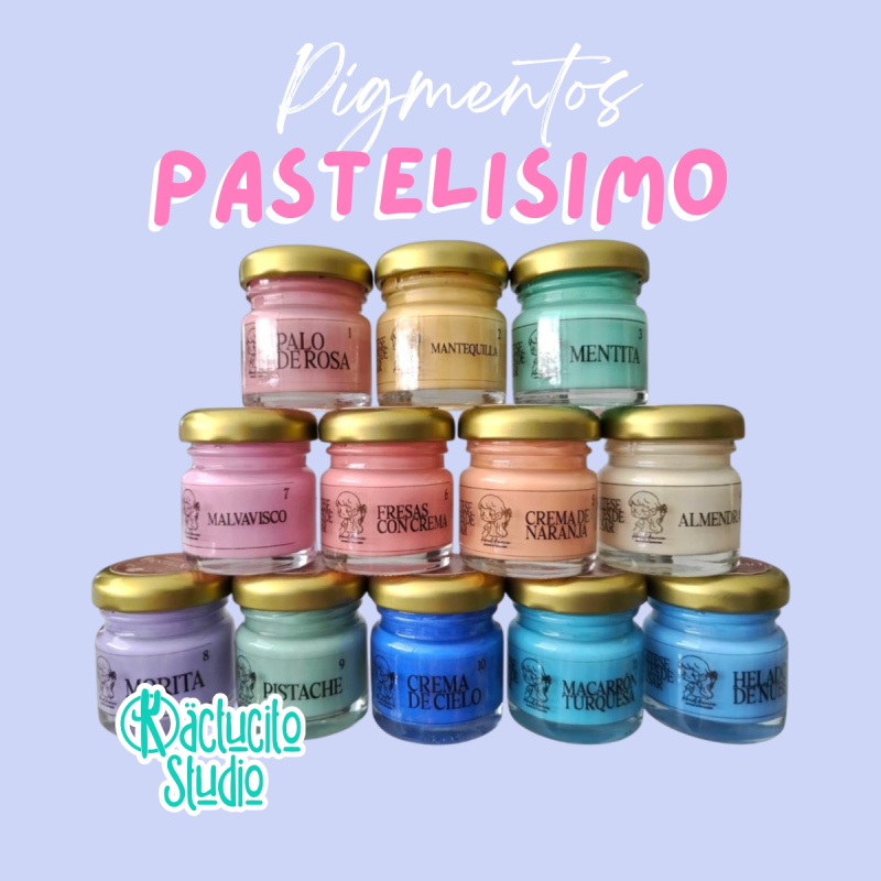 Gama Pastelísimo 12 Pigmentos Pastel  | Kactucito Studio