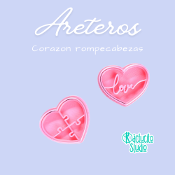Corazon rompecabezas | Kactucito Studio