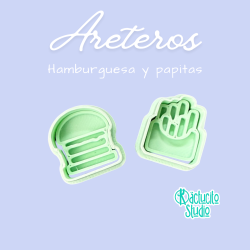 Hamburguesa y papitas | Kactucito Studio