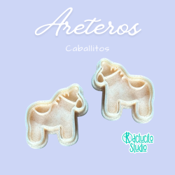 Cortador para aretes de Caballitos | Kactucito Studio