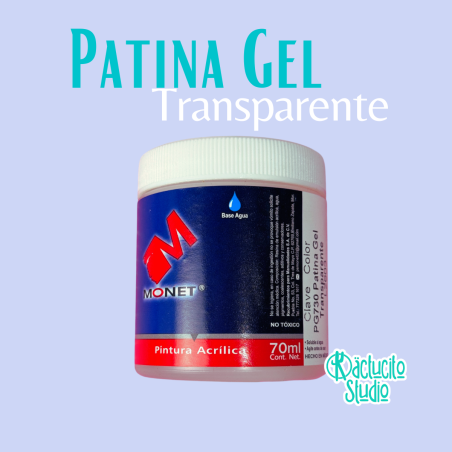 Pátina Gel Transparente Monet 70 ml | Kactucito Studio