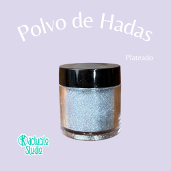 Polvo de Hadas Plateado Brillante para Manualidades | Kactucito Studio