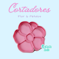 Flor 6 Pétalos | Kactucito Studio